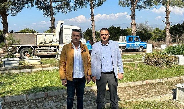 Nazilli'de mezarlıklar bakıma alındı