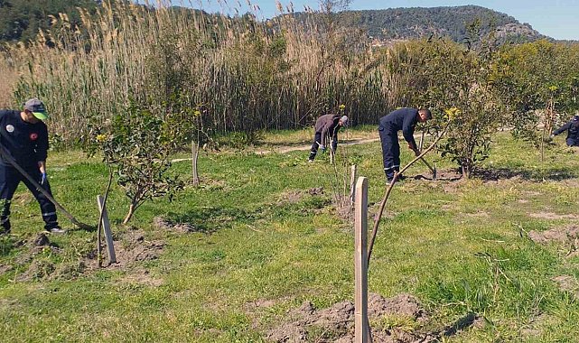 Ortaca'da çevre temizlik ve düzenlemesi devam ediyor