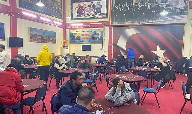 "Kolpaçino kumarhanesi"ne operasyon