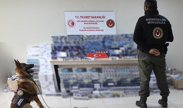Van'da 17 bin 580 paket kaçak sigara ele geçirildi