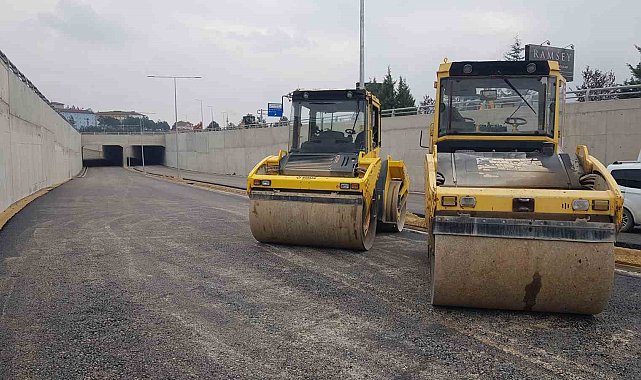 100 milyon liralık kavşak projesinde asfaltlama çalışmaları başladı