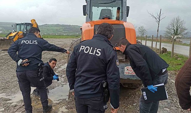 İs makinesinden mazot hırsızlığı