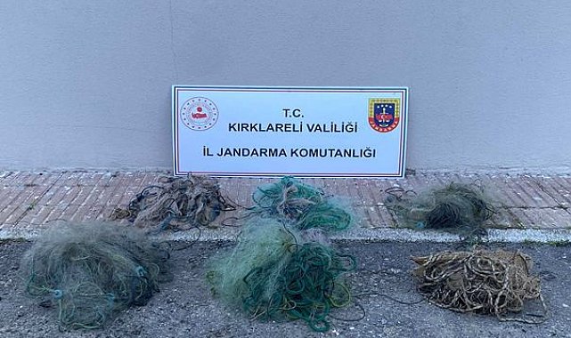 Kırklareli'de baraja serilen 6 ağ ele geçirildi