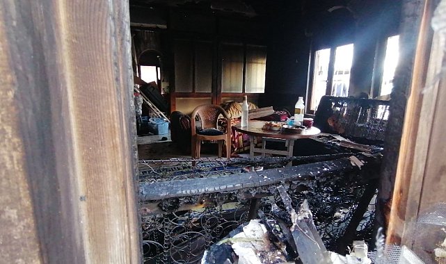 Sobayı tinerle yakmaya kalktı, eviyle birlikte kendisi de yandı