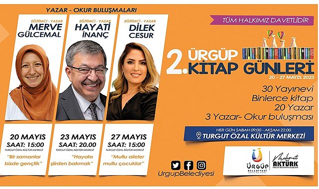 2. Ürgüp Kitap Günleri başlıyor