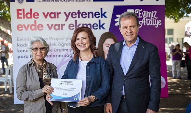 'Evimiz Atölye' kursunu tamamlayan kadınlar sertifikalarını aldı