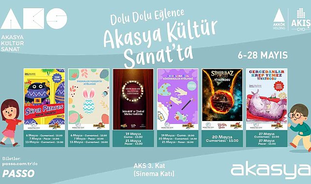 Akasya Kültür Sanat'ın Mayıs ayı programı belli oldu