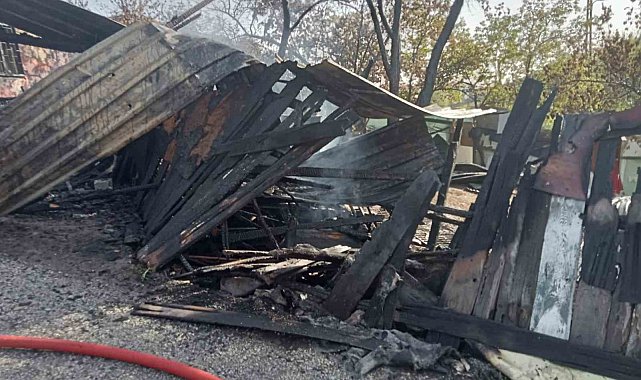 Ankara'da yangın: Bir ev ve otomobil küle döndü