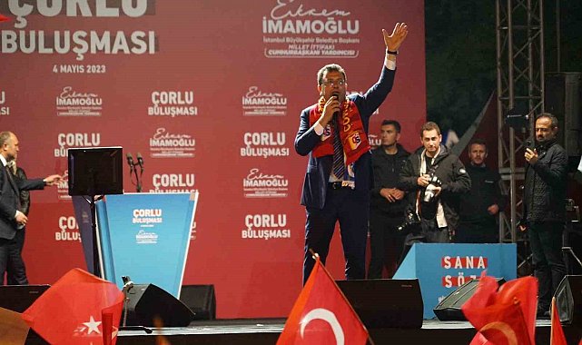 Ekrem İmamoğlu, Çorlu Buluşması'nda halka seslendi