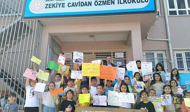 İlkokul öğrencilerinden sokak hayvanlarına mama projesi
