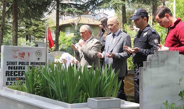 Kastamonu Emniyet Müdürlüğü şehit memurunu Havza'da andı