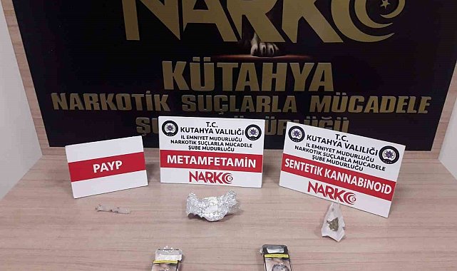 Kütahya'da şüphe üzerine durdurulan 2 şahsın üzerinde uyuşturucu çıktı