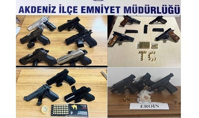 Mersin'de çeşitli suçlardan yakalanan 84 şüpheli tutuklandı