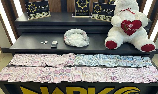 Peluş ayıya gizlenmiş 800 gram uyuşturucu ele geçirildi