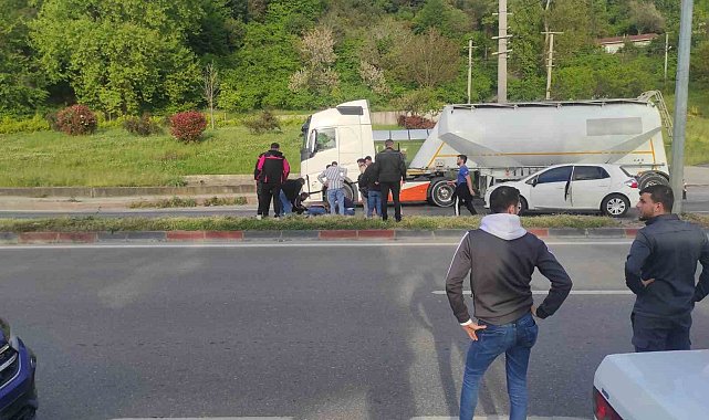 Sahil yolunda kaza: 1 yaralı