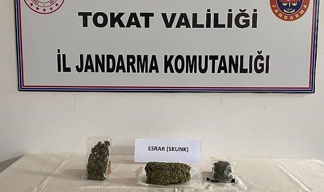 Tokat'ta 320 gram esrar ele geçirildi