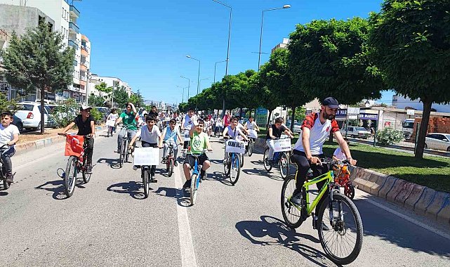 Adıyaman'da değerlere sahip çıkmak için pedal çevirdiler