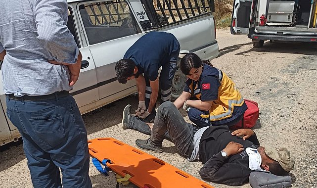 Adıyaman'da iki araç kafa kafaya çarpıştı: 2 yaralı