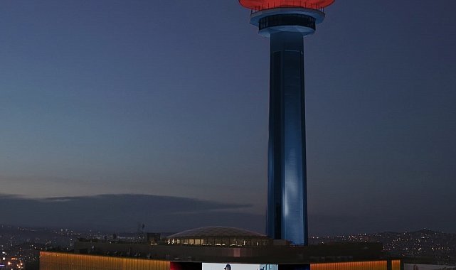 Atakule, Jandarma'nın 184. kuruluş yıl dönümü için aydınlatıldı