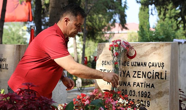 Başkan Yücel şehitleri ve kimsesizleri unutmadı