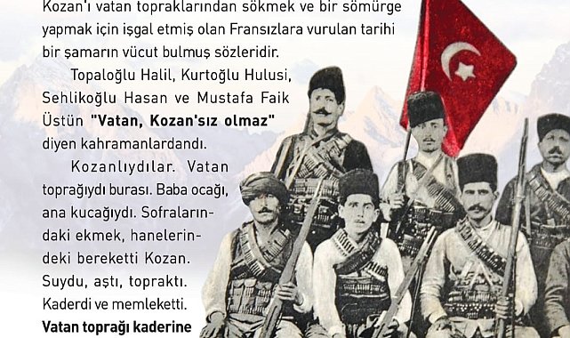 Başkent Kozanlılar Derneği'nden "Kozan'dan Sivas'a 1919" kitabı