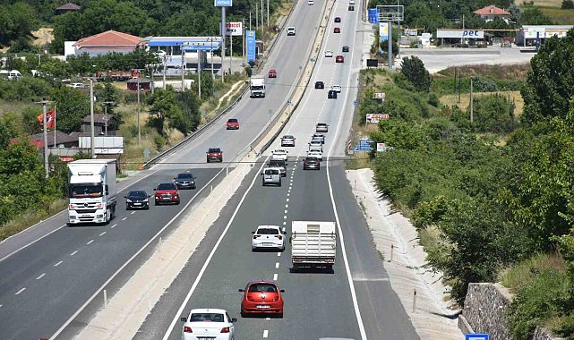 D100 Tosya geçişinde bayram yoğunluğu