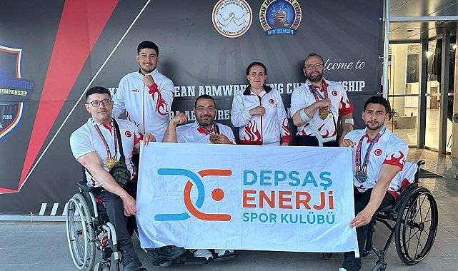 DEPSAŞ Enerji Spor Kulübü, Avrupa Bilek Güreşi Şampiyonasından 16 madalya ile döndü