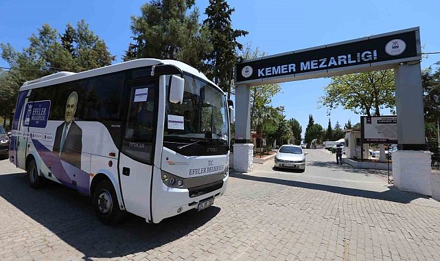 Efeler'de arife günü mezarlıklara ücretsiz araç kaldırılacak