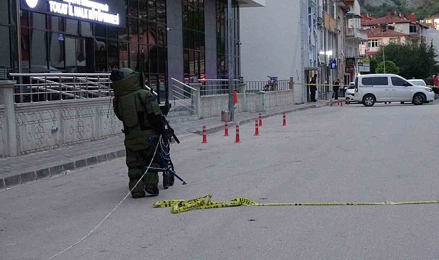 Ekipleri harekete geçiren yemek kazanı fünye ile patlatıldı