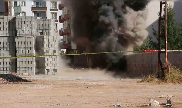 İnşaat için kazı yapan işçiler havan mermisi buldu