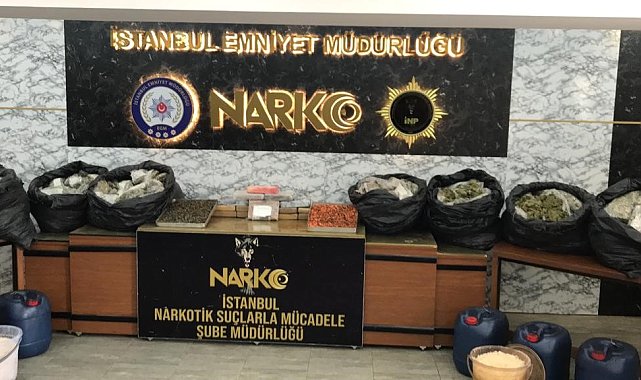 İstanbul'da zehir tacirlerine operasyon: 343 kilo uyuşturucu madde ele geçirildi