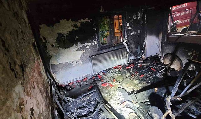 İtfaiye alevlerin arasına daldı