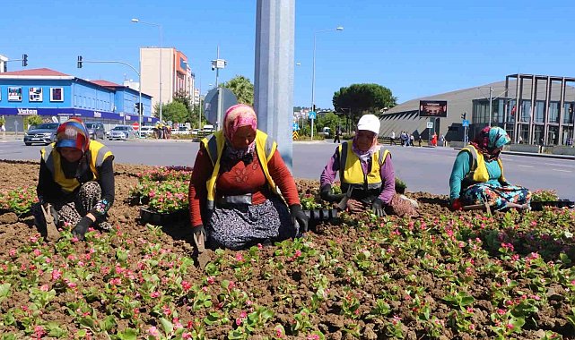Kadınların yakıcı güneş altında ekmek mücadelesi: Şehri onlar süslüyor