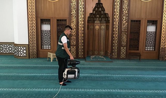 Keçiören'deki camilerde bayram temizliği