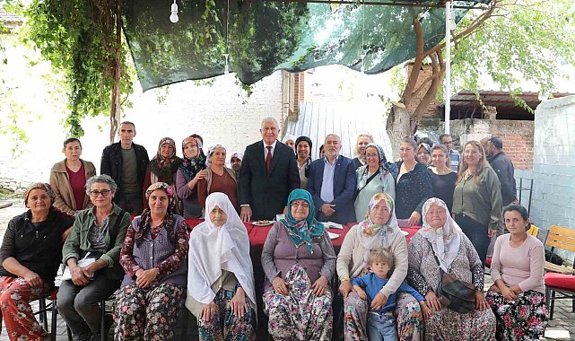 Kızılcaköylü kadınlardan Başkan Atay'a teşekkür
