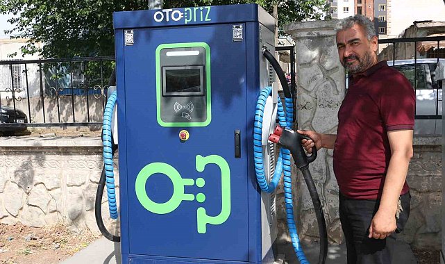 Kurtalan'a elektrikli araç şarj istasyonu kuruldu