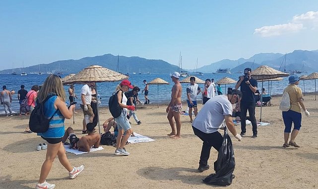 Marmaris plajları sezona hazırlandı