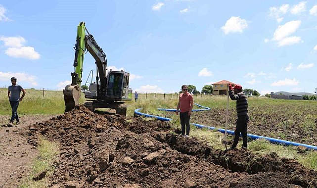Sandal'a 3 kilometrelik içme suyu terfi hattı döşeniyor
