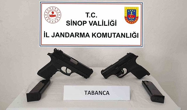 Sinop'ta silah kaçakçılığı operasyonu