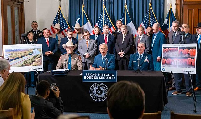 Texas, Meksika sınırına göçmenler ve kaçakçılar için yüzen bariyer koyacak