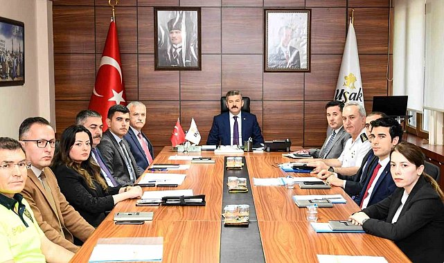 Uşak'ta trafik güvenliği toplantısı gerçekleştirildi