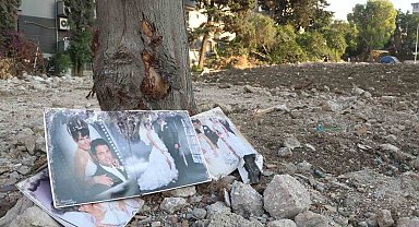 Enkazdan geriye kalan fotoğraf duygulandırdı