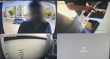 Kamu malına zarar verdi, kameraya yakalandı