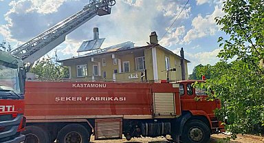 Kastamonu'da korkutan ev yangını