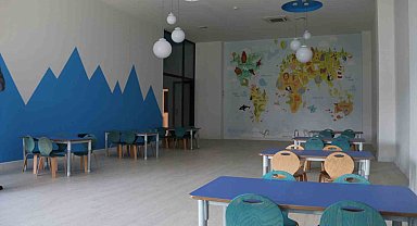 KOS'taki fabrikalarda çalışanların çocukları için inşa edilen anaokulu hizmete açılıyor