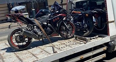Motosiklet sürücülerine ceza yağdı