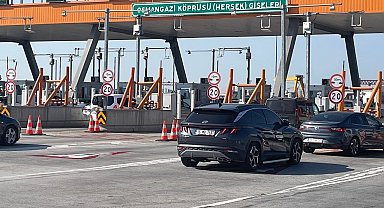 Osman Gazi Köprüsü'nde bayram tatili dönüş yoğunluğu