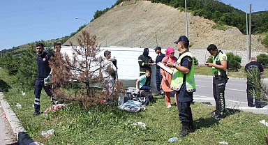 Samsun'daki minibüs kazasında yaralı sayısı 9 oldu