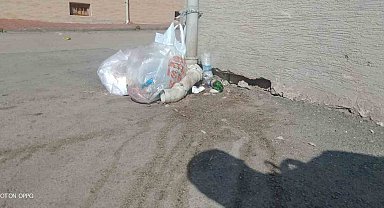 Vatandaşlar çöp konteynırı olmamasından yakındı